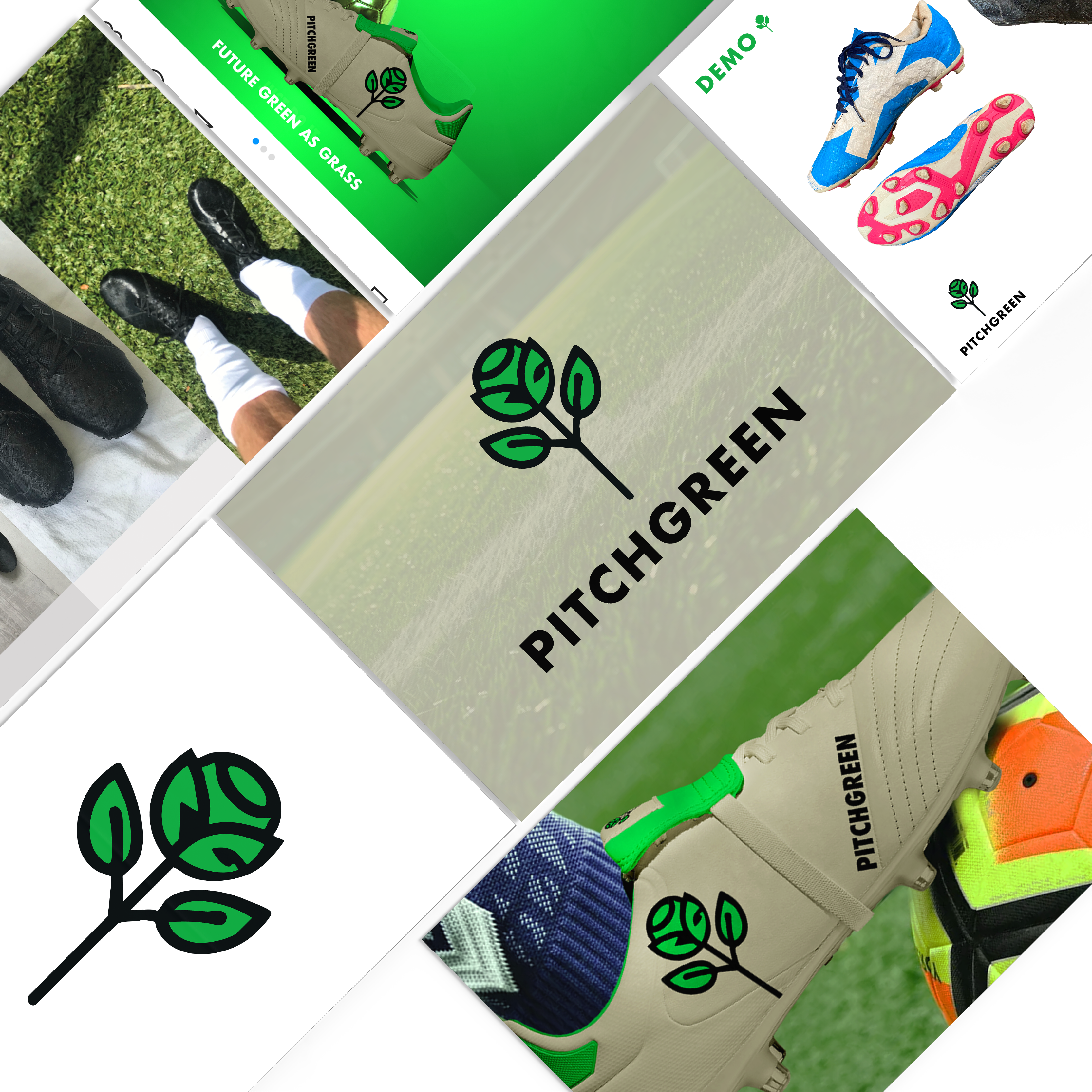 Productpagina met strakke typografie