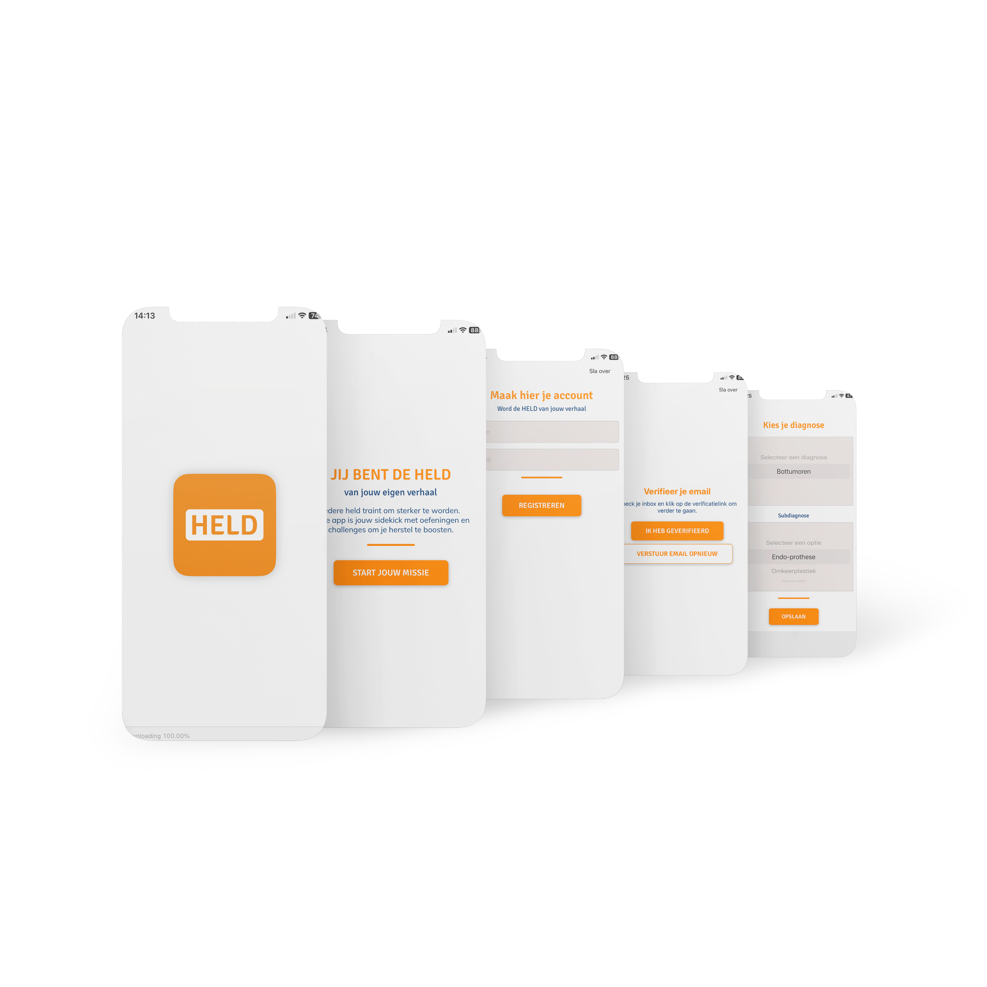 App mockup 1 — onboarding