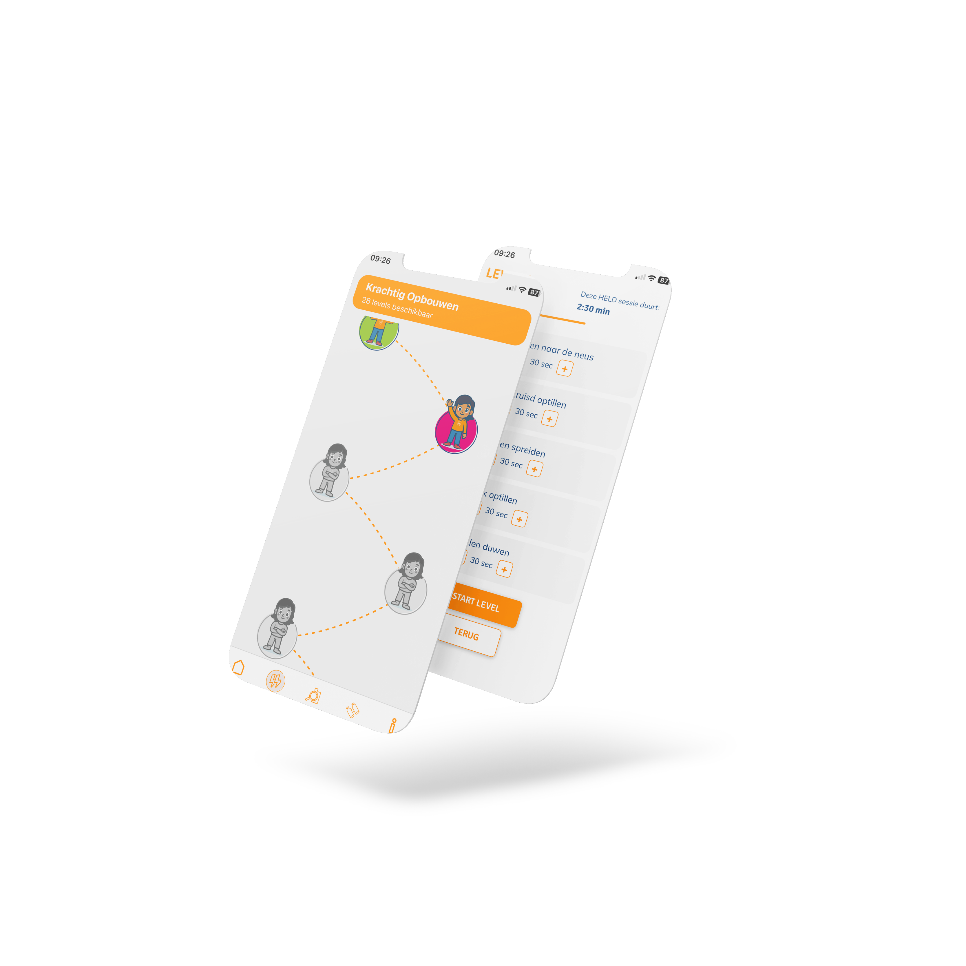App mockup 3 — navigatie