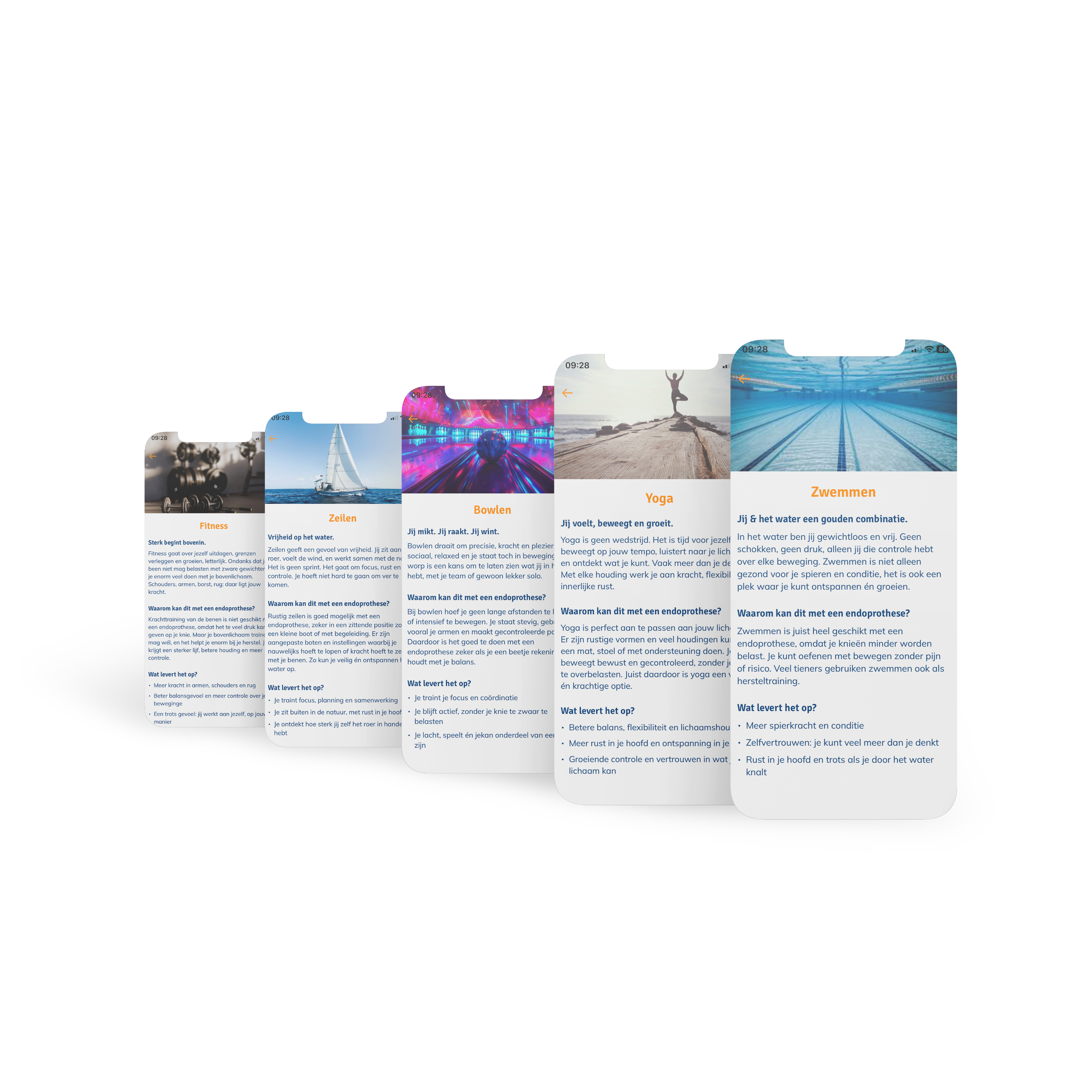 App mockup 7 — lijst