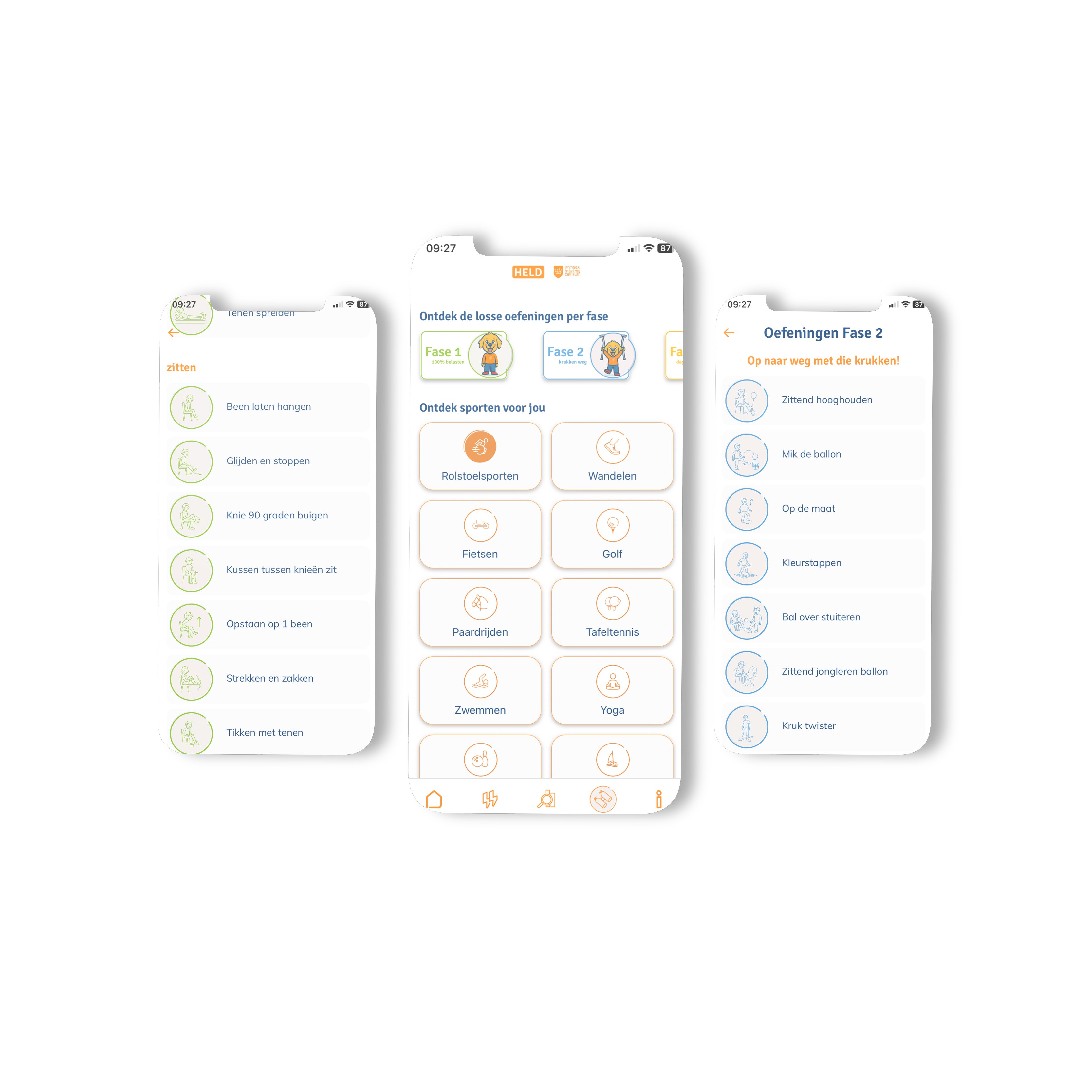 App mockup 8 — overzicht