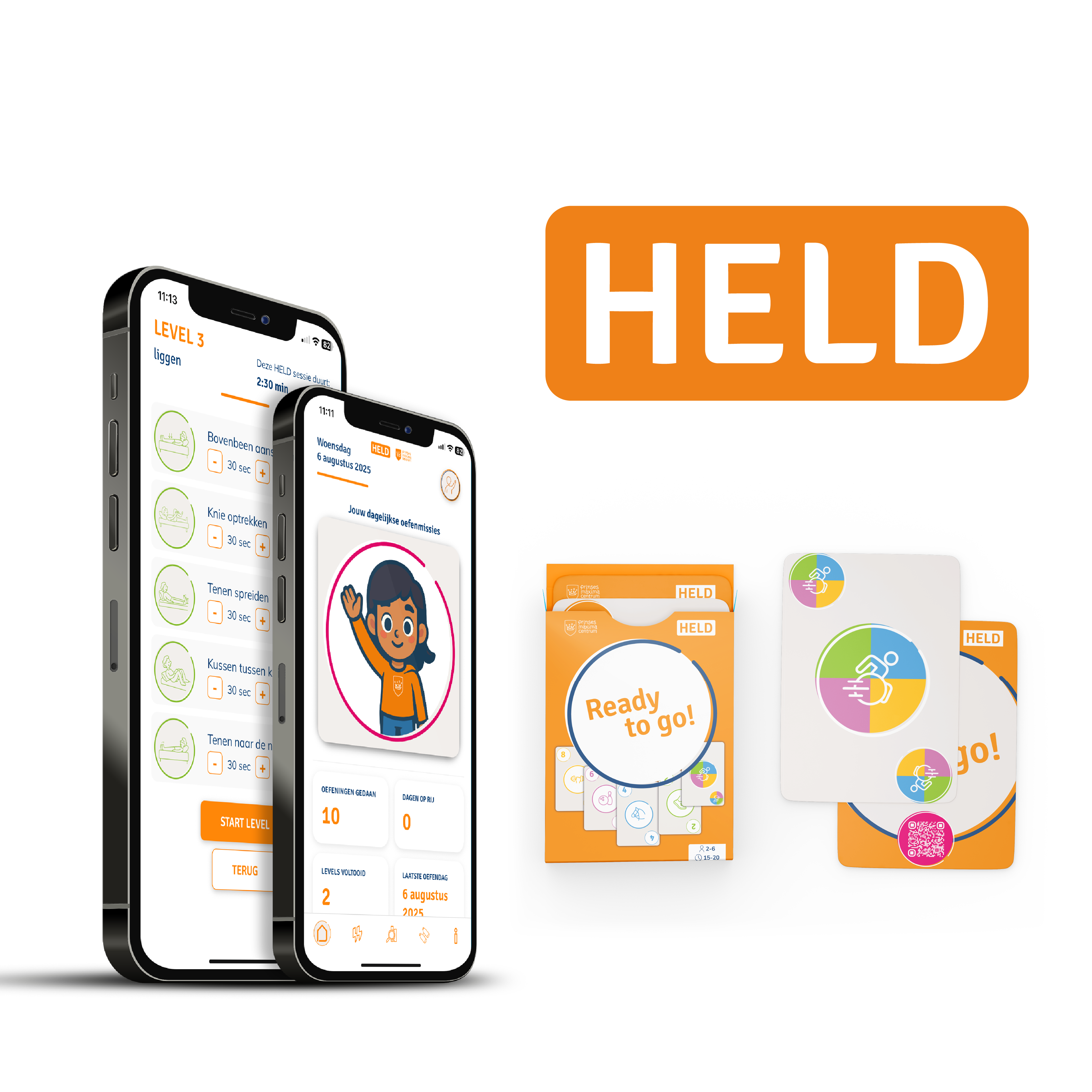 Hero weergave van PMC app